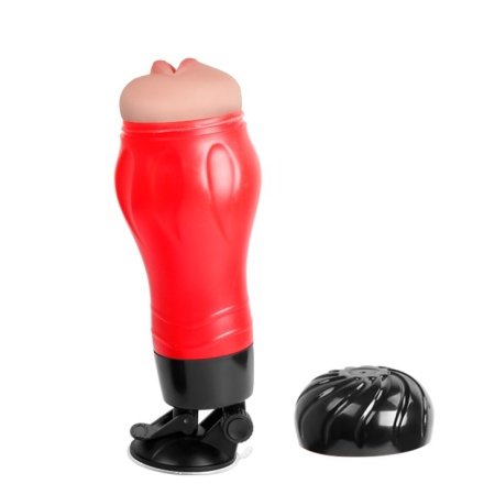 Stroker Flora Mouth z przyssawką - Superskin TPR, 285 × 115 × 115 mm - 4