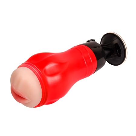Stroker Flora Mouth z przyssawką - Superskin TPR, 285 × 115 × 115 mm - 5
