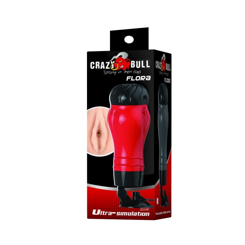 Stroker Flora Mouth z przyssawką - Superskin TPR, 285 × 115 × 115 mm - 7