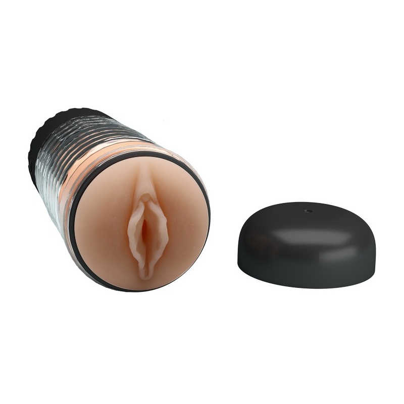 Masturbator Emily z wibrującymi wypustkami 17,9 x 6,9 x 6,9 cm - 9