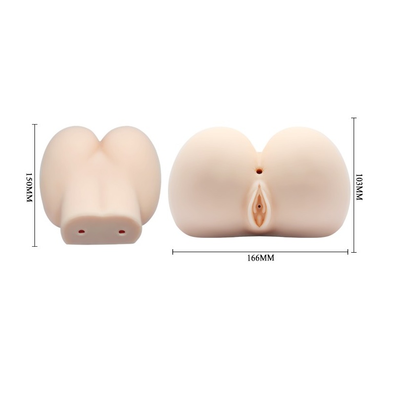 Masturbator Graces z dwoma kanałami o głębokości 13 cm i wibracją - 10