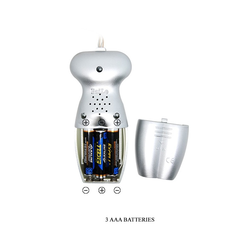 Masturbator Functions of Vibration z wibrującą kulką, 17 cm - 3