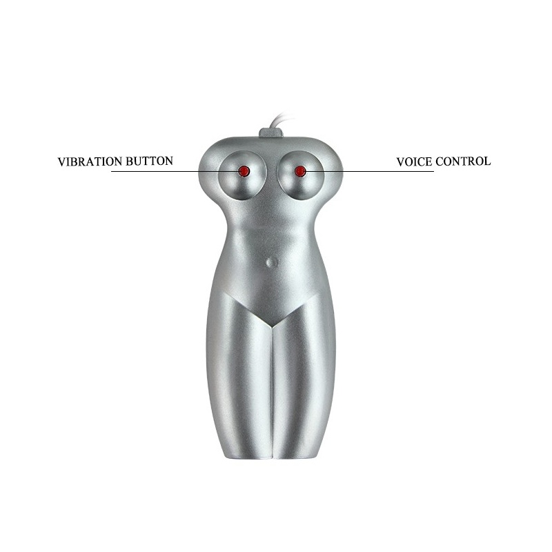 Masturbator Functions of Vibration z wibrującą kulką, 17 cm - 11
