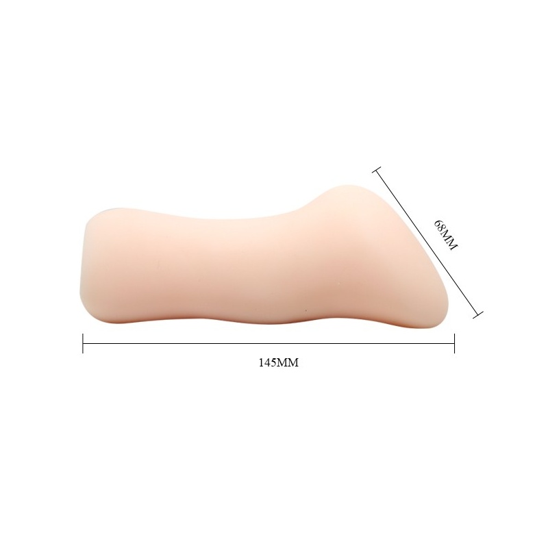 Masturbator PASSION LADY MARCIA z ręczną pompką ssącą i teksturowanym kanałem - 14,5 × 6,8 × 5 cm - 4