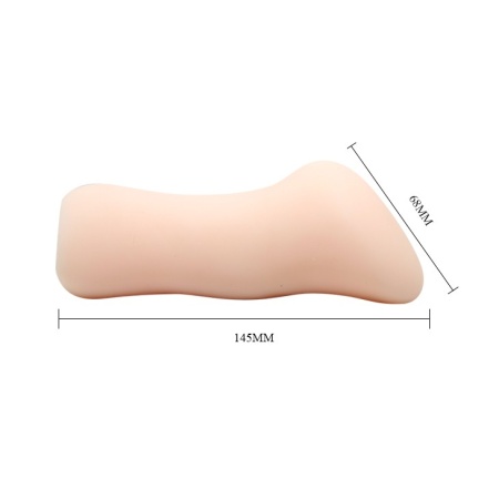 Masturbator PASSION LADY MARCIA z ręczną pompką ssącą i teksturowanym kanałem - 14,5 × 6,8 × 5 cm - 4