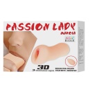 Masturbator PASSION LADY MARCIA z ręczną pompką ssącą i teksturowanym kanałem - 14,5 × 6,8 × 5 cm - 5