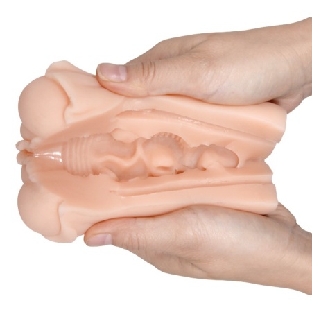 Masturbator CINDY z wypustkami, 8 x 8 x 15 cm - 6