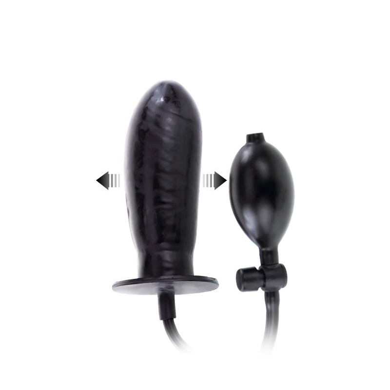 Dildo nadmuchiwane Bigger Joy z ręczną pompką i regulacją obwodu - 2