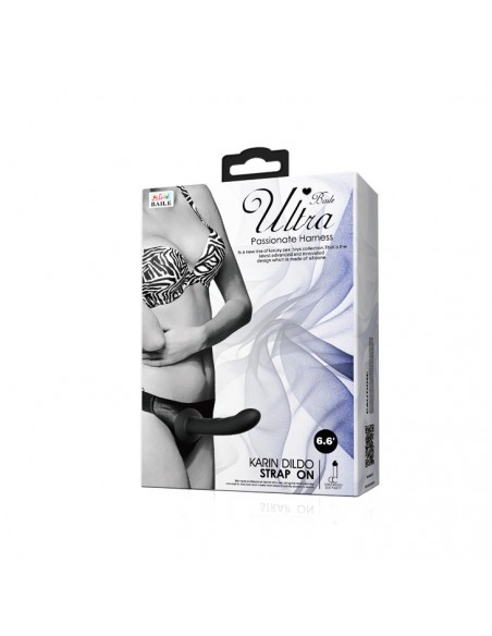 Dildo Na Uprzęży Ultra Passionate Harness 6,6' , Strap On - Strap-ony, dilda na pasku bez wibracji - 7