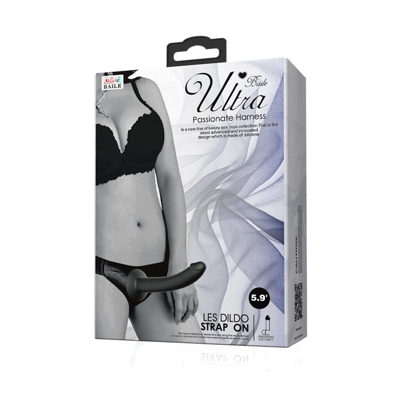 Uprząż Ultra Passionate z silikonowym dildo o długości 15 cm - 7