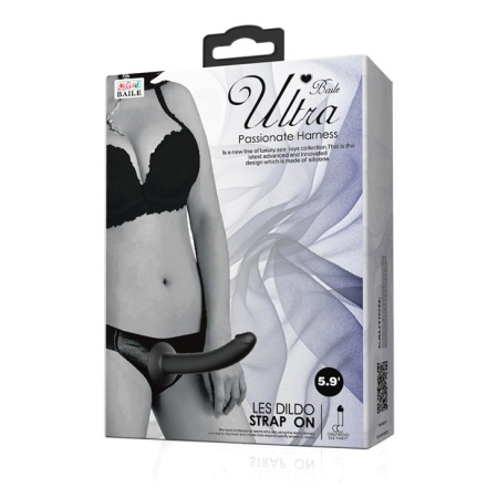 Uprząż Ultra Passionate z silikonowym dildo o długości 15 cm - 7
