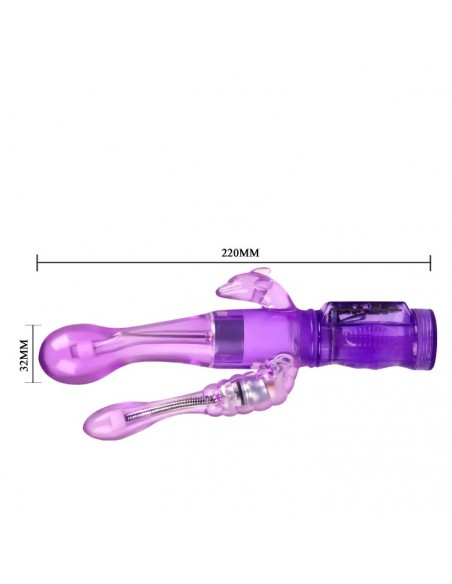 Wielofunkcyjny Wibrator Happy Angel , 3 Vibration Functions 3 Rotation Functions - Wibratory Króliczki - 6