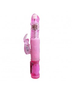 Wielofunkcyjny Wibrator Crazy Bunny, 3 Vibration Functions 3 Rotation Functions Thrusting - Wibratory Króliczki - 1 2