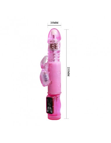 Wielofunkcyjny Wibrator Crazy Bunny, 3 Vibration Functions 3 Rotation Functions Thrusting - Wibratory Króliczki - 5