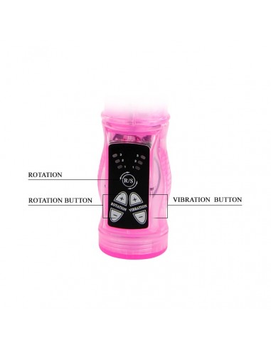 Wielofunkcyjny Wibrator Crazy Bunny, 3 Vibration Functions 3 Rotation Functions Thrusting - Wibratory Króliczki - 6