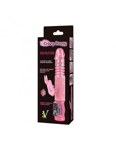 Wielofunkcyjny Wibrator Crazy Bunny, 3 Vibration Functions 3 Rotation Functions Thrusting - Wibratory Króliczki - 8