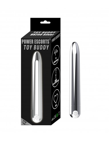 Wibrator Toy Buddy Rechergeable Silver - Wibratory Klasyczne - 1