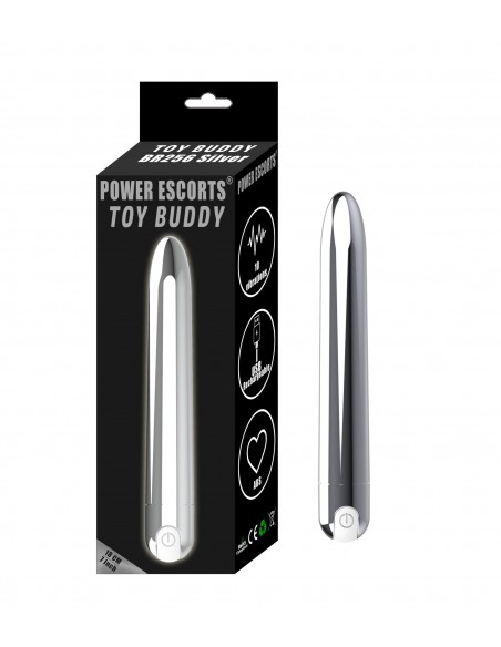 Wibrator Toy Buddy Rechergeable Silver - Wibratory Klasyczne - 1
