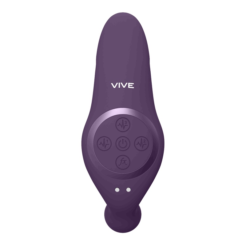 Stymulator wielofunkcyjny VIVE Kata Pulse Wave Purple - 3 niezależne silniki F1, IPX7, 12 cm - 2
