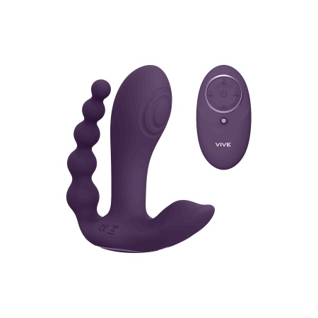 Stymulator wielofunkcyjny VIVE Kata Pulse Wave Purple - 3 niezależne silniki F1, IPX7, 12 cm - 5