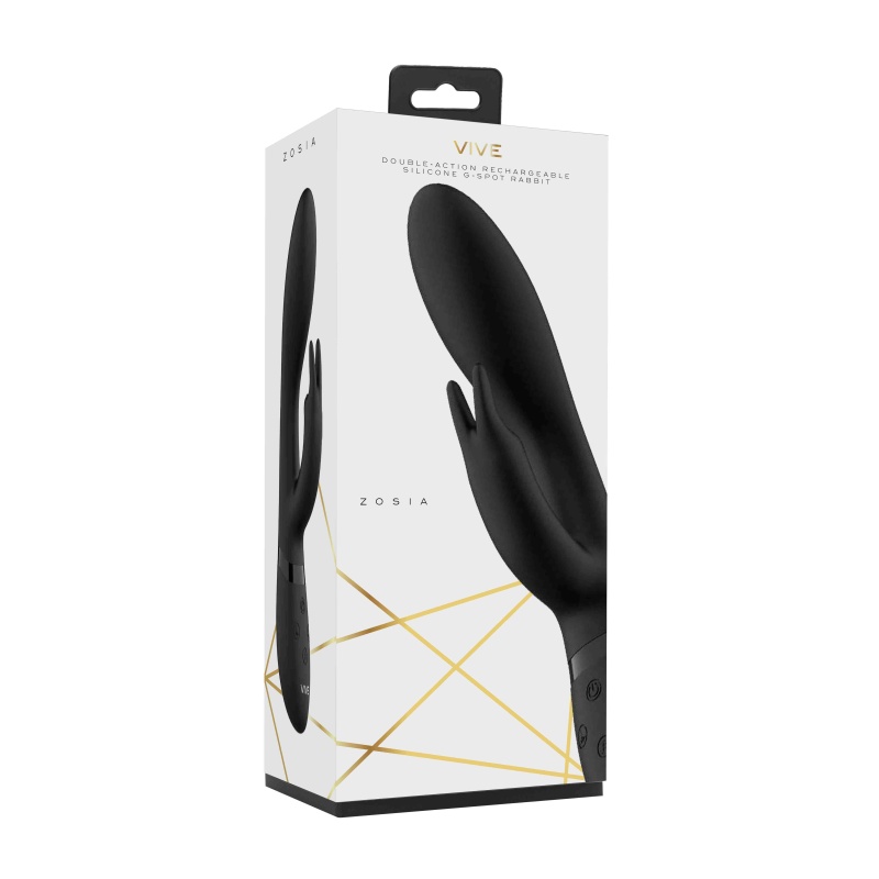 Wibrator Zosia Klasyczny G-Spot Rabbit - Czarny - 8