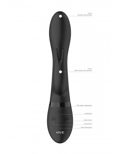 Wibrator Zosia Classic G-Spot Rabbit - Black - Wibratory Króliczki - 10