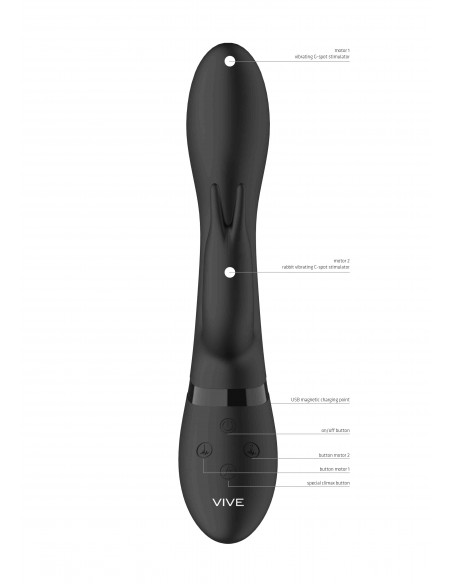 Wibrator Zosia Classic G-Spot Rabbit - Black - Wibratory Króliczki - 10