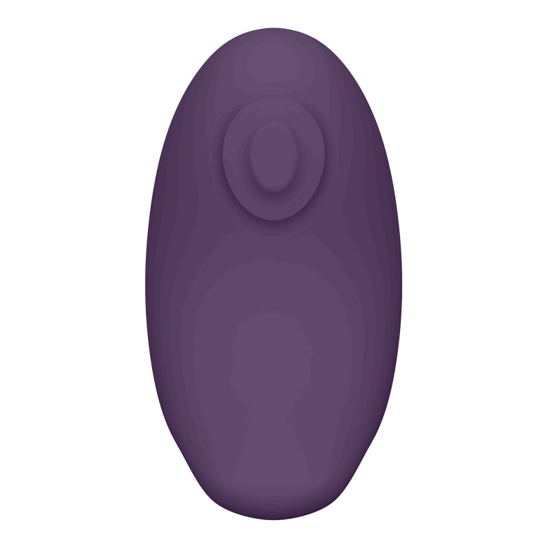 Stymulator łechtaczki Hana Purple - ergonomiczny wibrator napalcowy z silnikiem F1 i silikonem medycznym, 8,6 x 5,1 cm - 5