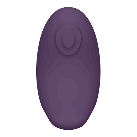Stymulator łechtaczki Hana Purple - ergonomiczny wibrator napalcowy z silnikiem F1 i silikonem medycznym, 8,6 x 5,1 cm - 5