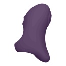 Stymulator łechtaczki Hana Purple - ergonomiczny wibrator napalcowy z silnikiem F1 i silikonem medycznym, 8,6 x 5,1 cm - 7