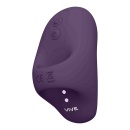 Stymulator łechtaczki Hana Purple - ergonomiczny wibrator napalcowy z silnikiem F1 i silikonem medycznym, 8,6 x 5,1 cm - 8