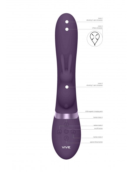 Wibrator Taka - Purple - Wibratory Króliczki - 1