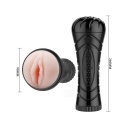Męski masturbator wibracyjny BABY Pussy 25 cm - 7