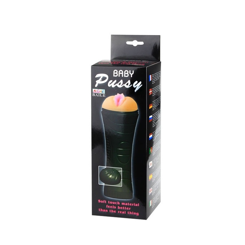 Męski masturbator wibracyjny BABY Pussy 25 cm - 8