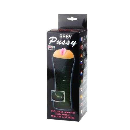 Męski masturbator wibracyjny BABY Pussy 25 cm - 8
