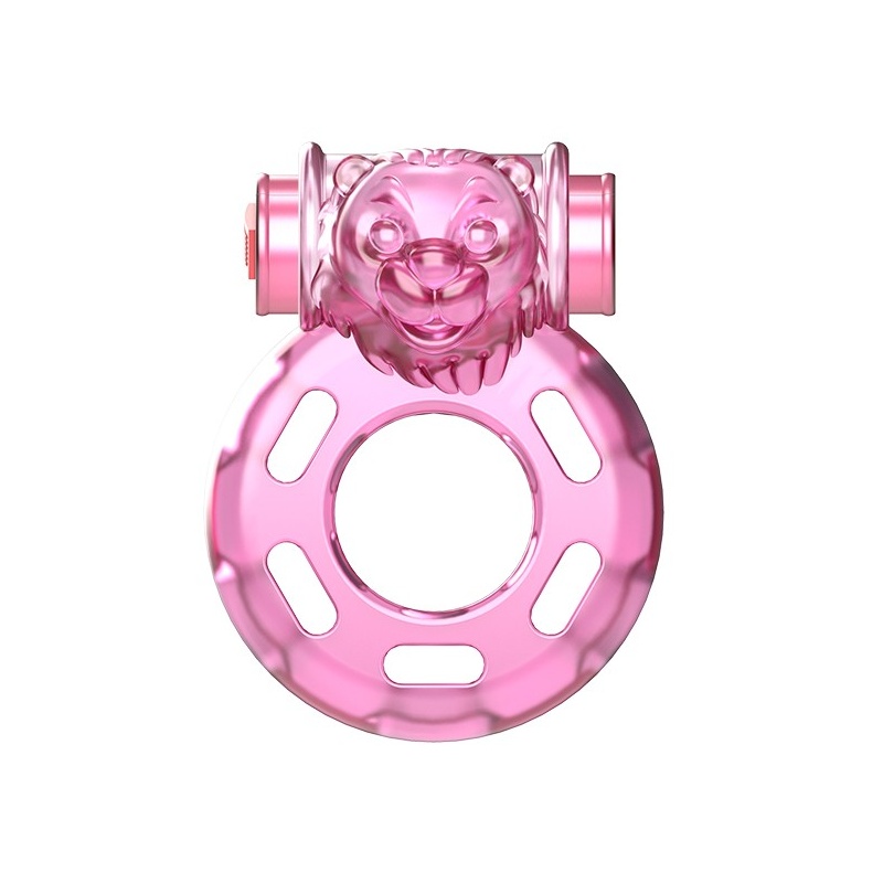 Pierścień erekcyjny Cockring VIBRATOR & CONDOM z wibracją, 3,7 x 4,8 cm - 1