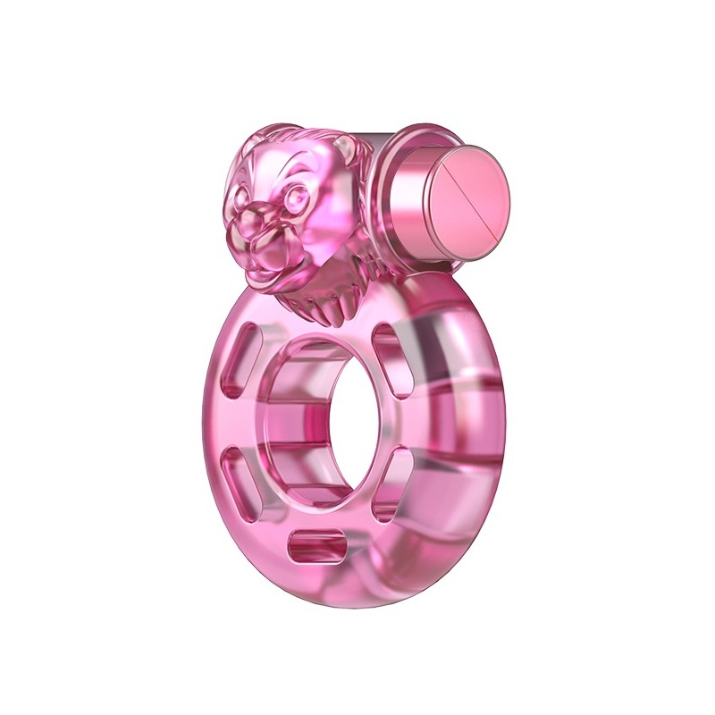 Pierścień erekcyjny Cockring VIBRATOR & CONDOM z wibracją, 3,7 x 4,8 cm - 2
