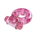Pierścień erekcyjny Cockring VIBRATOR & CONDOM z wibracją, 3,7 x 4,8 cm - 3