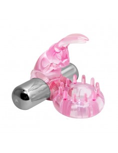 Wibrujący pierścień na penisa - LOVE RABBIT RING - Pierścienie erekcyjne wibrujące - 1 2