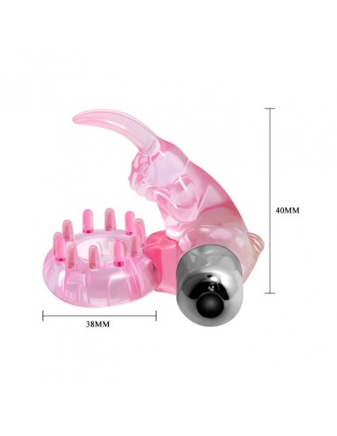 Wibrujący pierścień na penisa - LOVE RABBIT RING - Pierścienie erekcyjne wibrujące - 5