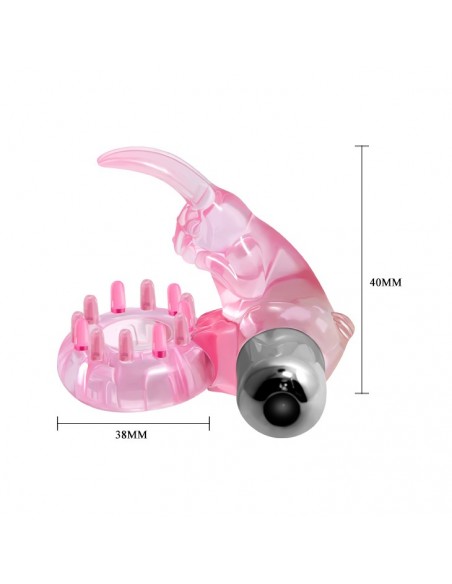 Wibrujący pierścień na penisa - LOVE RABBIT RING - Pierścienie erekcyjne wibrujące - 5