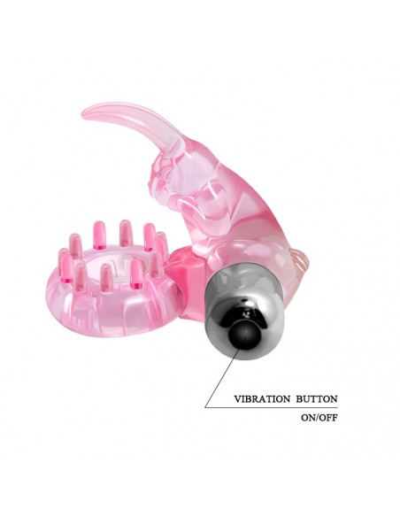 Wibrujący pierścień na penisa - LOVE RABBIT RING - Pierścienie erekcyjne wibrujące - 6