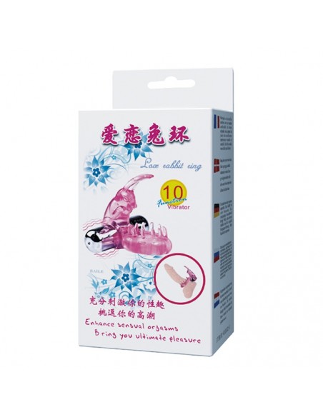 Wibrujący pierścień na penisa - LOVE RABBIT RING - Pierścienie erekcyjne wibrujące - 8