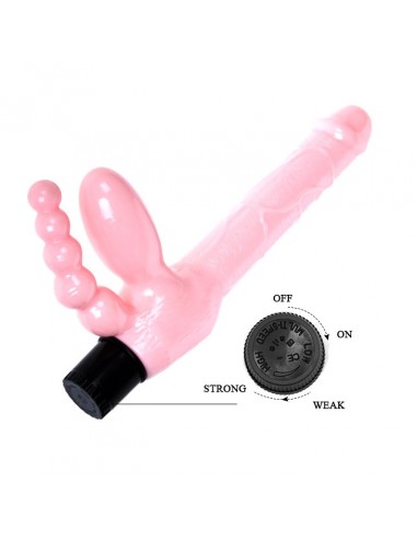 Wibrujące Sztuczny Penis Na Pasku Super Strapless Dildo - Strap-ony, dilda na pasku z wibracją - 6
