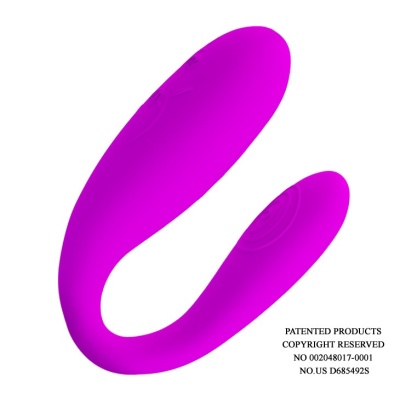 Wibrator dla par Fascination z podwójnym silnikiem, 10 cm - 1