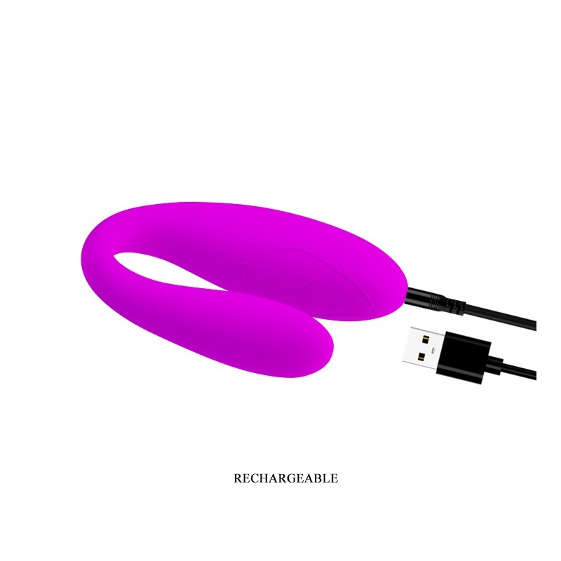Wibrator dla par Fascination z podwójnym silnikiem, 10 cm - 8