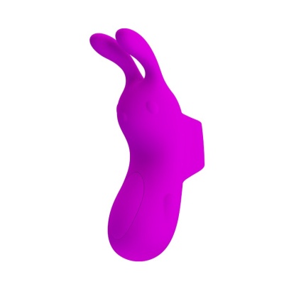 Wibrator na palec Finger Bunny – 7 trybów wibracji, 9,4 cm - 1