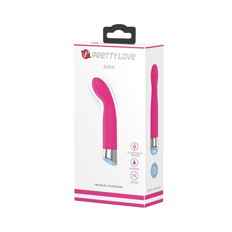 Wibrator punktu G John - 12 funkcji wibracji, 17 cm - 9