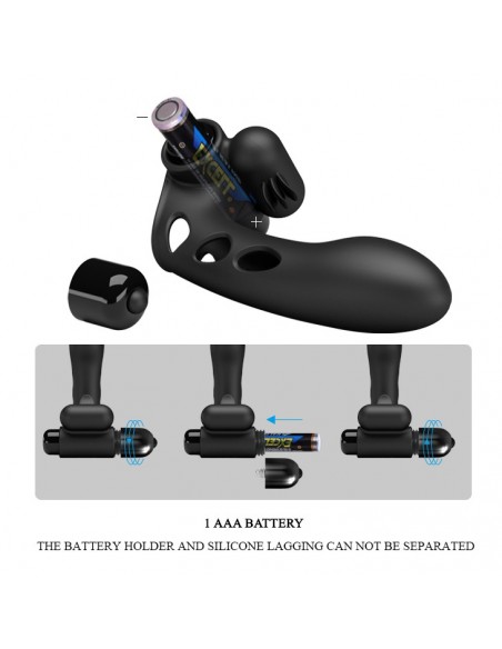 PRETTY LOVE - Orlando Finger Black - Nakładki na palce - 9