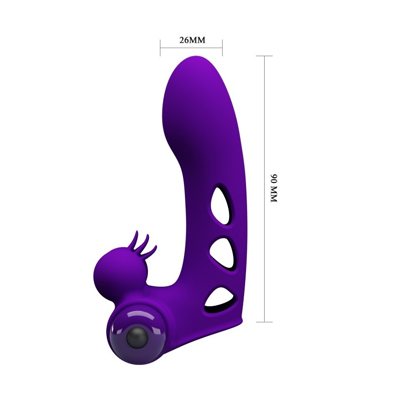 Wibrator na palec Orlando Finger z 10 trybami wibracji, 9 cm - 7